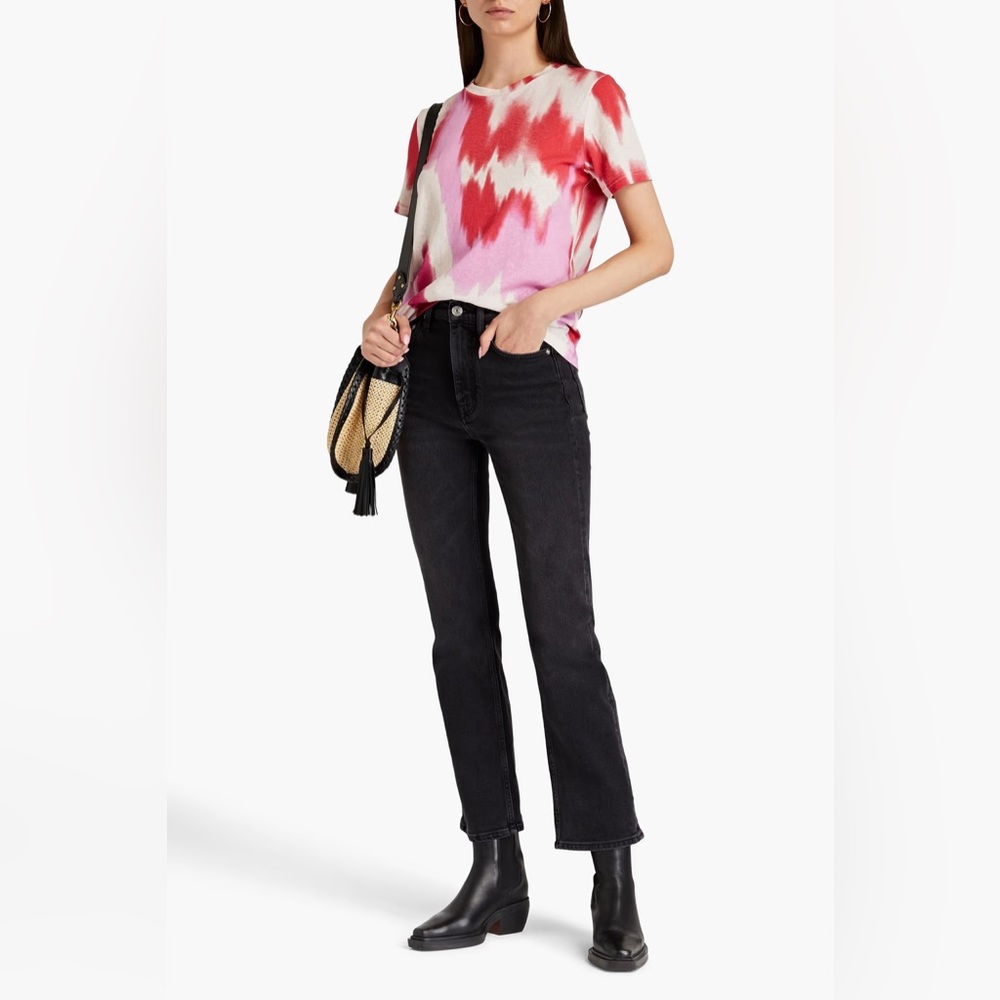 Maje Black Cropped Women's Jeans. Size 38 which is US 6